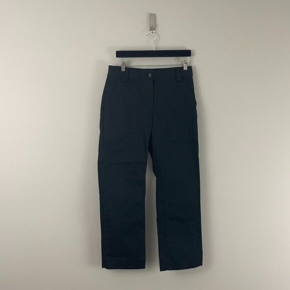 ALC Black Cotton Cargo Bootcut Utility Pants Size 10 - Picture 1 of 6